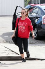 Pregnant OLIVIA WILDE Arrives at Pilates Class in Los Angeles