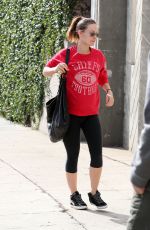 Pregnant OLIVIA WILDE Arrives at Pilates Class in Los Angeles