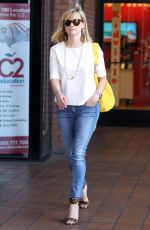 REESE WITHERSOON in Jeans Out for Lunch in Brentwood