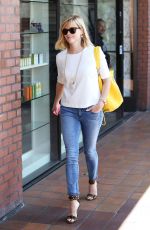 REESE WITHERSOON in Jeans Out for Lunch in Brentwood