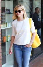REESE WITHERSOON in Jeans Out for Lunch in Brentwood