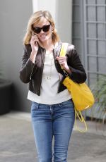REESE WITHERSOON in Jeans Out for Lunch in Brentwood