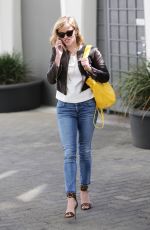 REESE WITHERSOON in Jeans Out for Lunch in Brentwood
