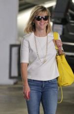 REESE WITHERSOON in Jeans Out for Lunch in Brentwood