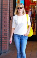 REESE WITHERSOON in Jeans Out for Lunch in Brentwood