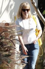 REESE WITHERSOON in Jeans Out for Lunch in Brentwood