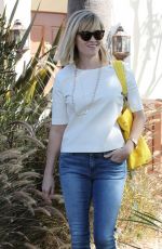 REESE WITHERSOON in Jeans Out for Lunch in Brentwood