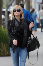 REESE WITHERSPOON in Jeans Out Shopping in Beverly Hills