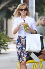 REESE WITHERSPOON in Skirt Out and About in Los Angeles