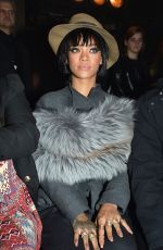 RIHANNA at Lanvin Fall/Winter 2014/2015 Fashion Show in Paris