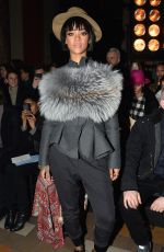 RIHANNA at Lanvin Fall/Winter 2014/2015 Fashion Show in Paris