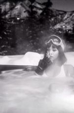 RIHANNA in Bikini in Hot Tub in Aspen