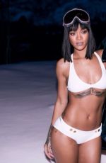 RIHANNA in Bikini in Hot Tub in Aspen