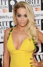 RITA ORA at 2014 Brit Awards in London