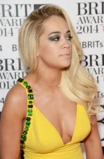 RITA ORA at 2014 Brit Awards in London