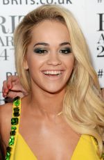 RITA ORA at 2014 Brit Awards in London