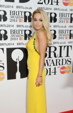 RITA ORA at 2014 Brit Awards in London