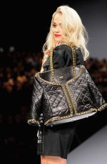 RITA ORA at Moschino Fashion Show in Milan