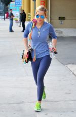 RITA ORA in Tight Spandex at a Gym in Los Angeles