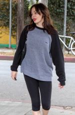 ROSE MCGOWAN Leaves a Gym in West Hollywood
