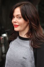 ROSE MCGOWAN Leaves a Gym in West Hollywood