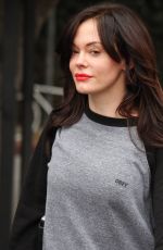 ROSE MCGOWAN Leaves a Gym in West Hollywood