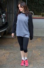 ROSE MCGOWAN Leaves a Gym in West Hollywood