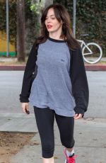 ROSE MCGOWAN Leaves a Gym in West Hollywood