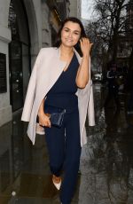 SAMANTHA BARKS Arrives at London Fashion Week at Somerset House