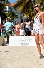 SAMANTHA HOOPES at SI Swimsuit Beach Volleyball Tournament in Miami