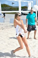 SAMANTHA HOOPES at SI Swimsuit Beach Volleyball Tournament in Miami