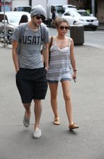 SARAH HYLAND and Matt Prokop Out and About in Sydney