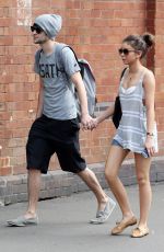 SARAH HYLAND and Matt Prokop Out and About in Sydney