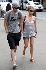 SARAH HYLAND and Matt Prokop Out and About in Sydney