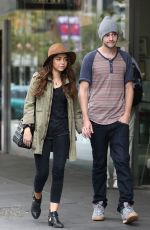 SARAH HYLAND and Matt Prokop Out in Sydney