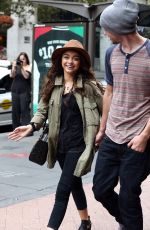 SARAH HYLAND and Matt Prokop Out in Sydney