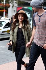 SARAH HYLAND and Matt Prokop Out in Sydney