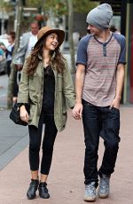 SARAH HYLAND and Matt Prokop Out in Sydney