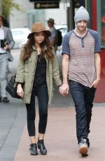 SARAH HYLAND and Matt Prokop Out in Sydney
