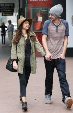 SARAH HYLAND and Matt Prokop Out in Sydney