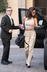 SELENA GOMEZ Arrives at a Hotel in Beverly Hills