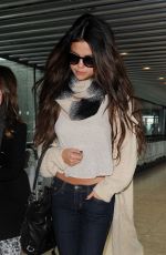 SELENA GOMEZ Arrives at Heathrow Airport in London