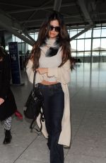 SELENA GOMEZ Arrives at Heathrow Airport in London