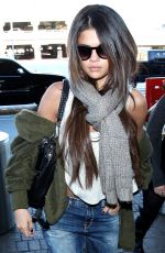 SELENA GOMEZ Arrives at LAX Airport
