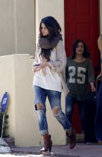SELENA GOMEZ in Ripped Jeans Out in Los Angeles