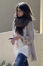 SELENA GOMEZ in Ripped Jeans Out in Los Angeles