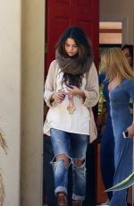 SELENA GOMEZ in Ripped Jeans Out in Los Angeles