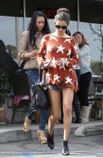 SELENA GOMEZ in Shorts Out and About in Los Angeles
