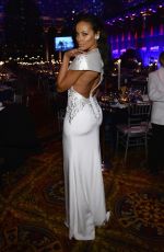 SELITA EBANKS at 2014 AMFAR Gala in New York