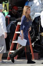 SOFIA VERGARA on the Set of Modern Family in Los Angeles